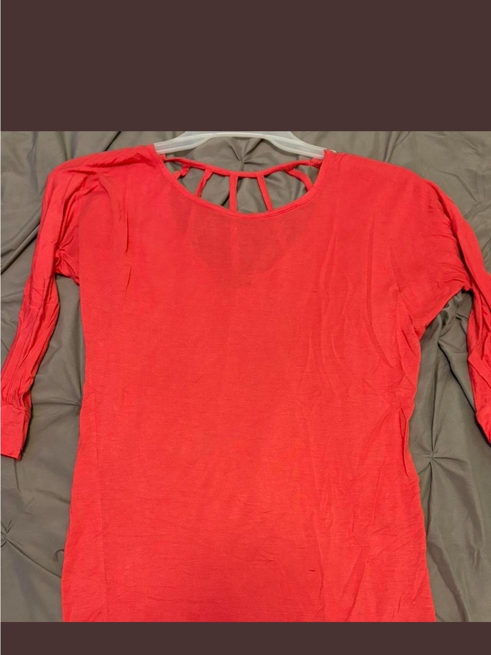 Women's pink Cutout Back Casual Top